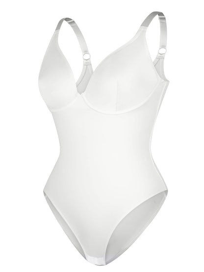 Women's Tummy Control Shapewear Bodysuit - V-Neck Style 9525