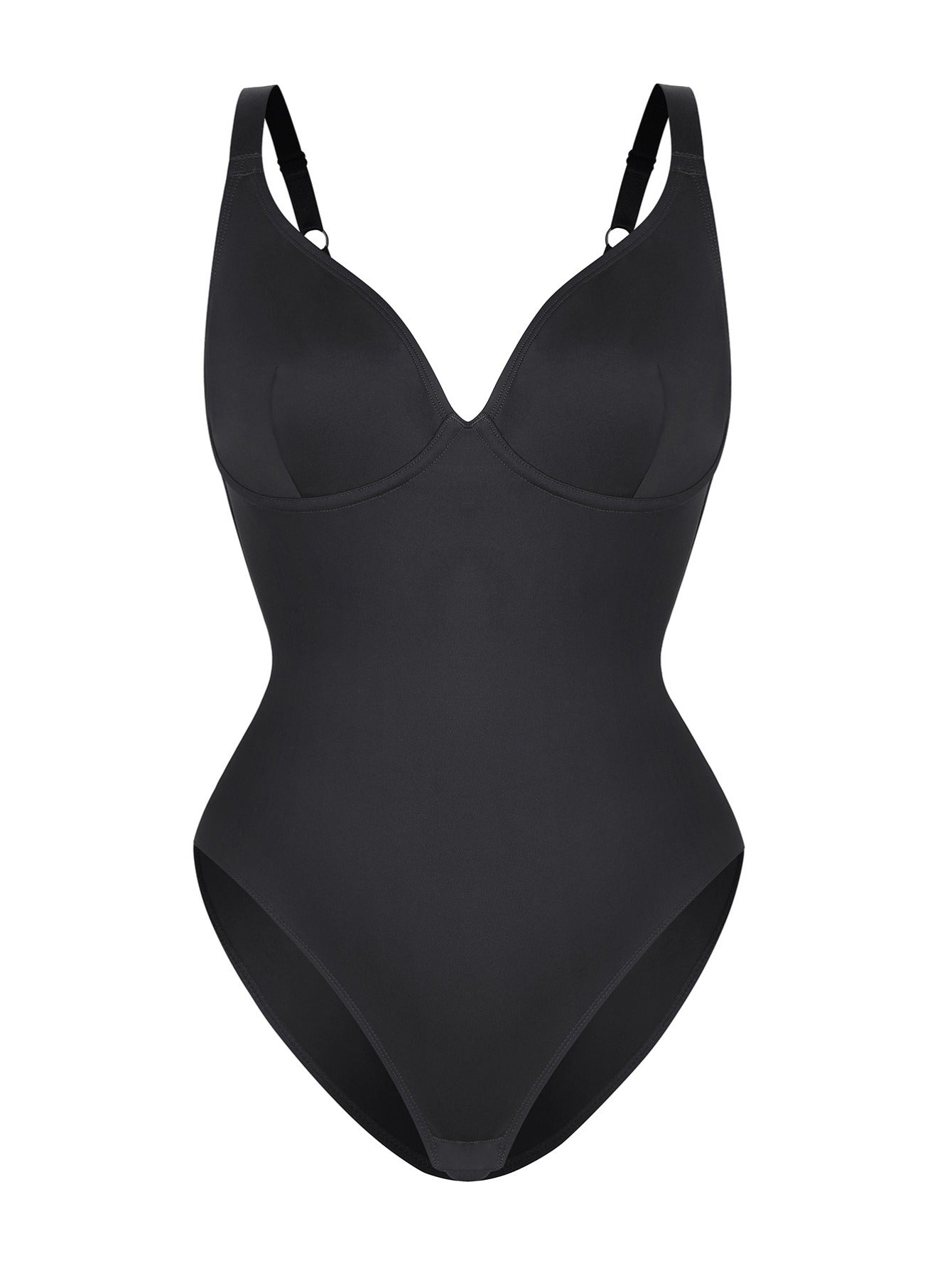 Women's Tummy Control Shapewear Bodysuit - V-Neck Style 9525