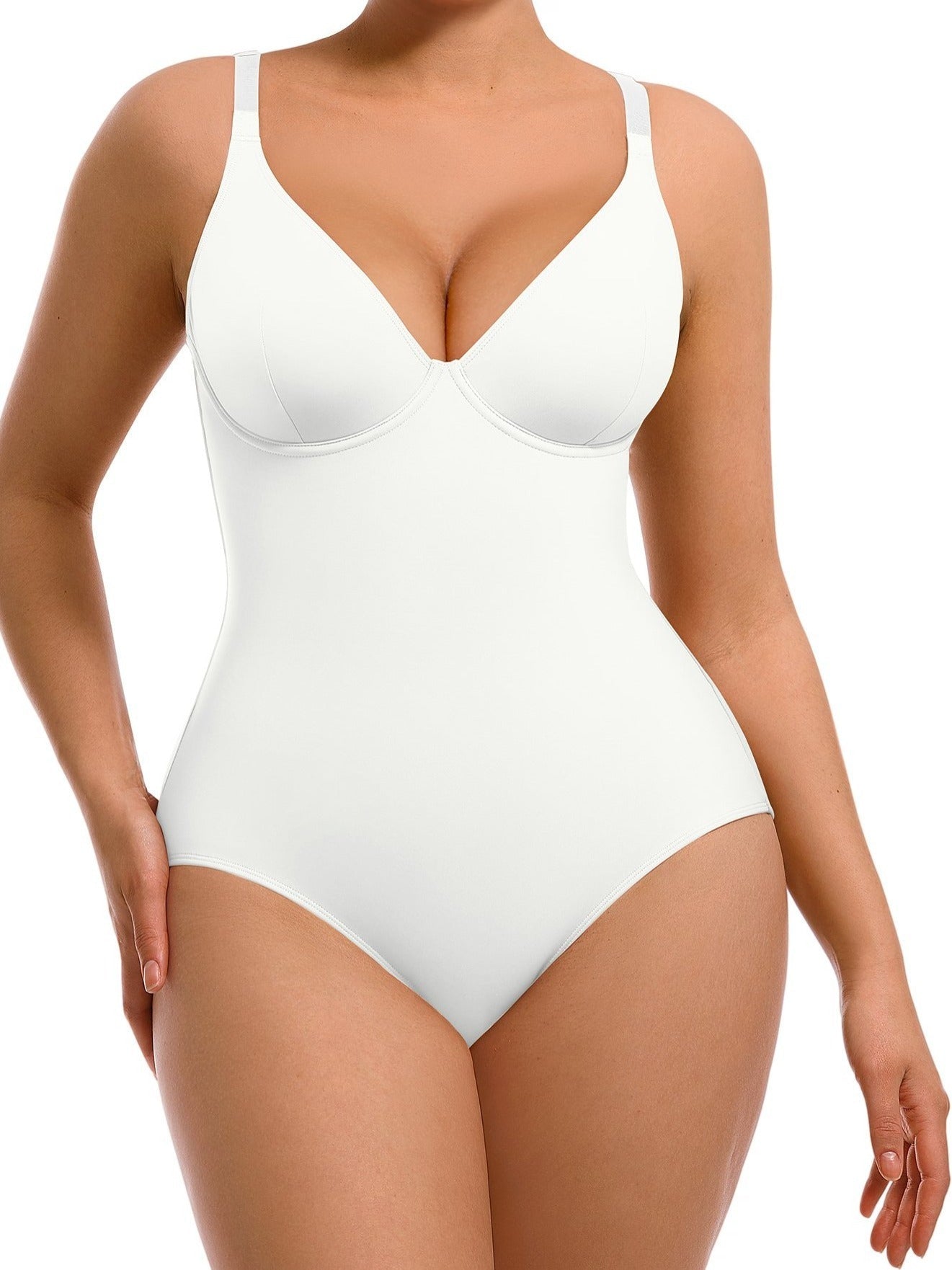 Shapewear Bodysuits for Women Tummy Control Body Suits Deep V Neck Corset Body - product view 1