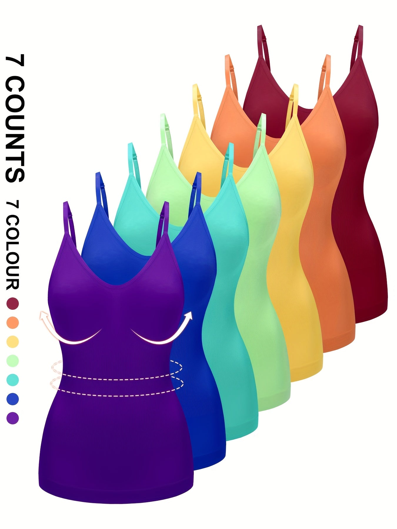 Women's Mixed colors Knit Sleeveless Tank Top - product view 9