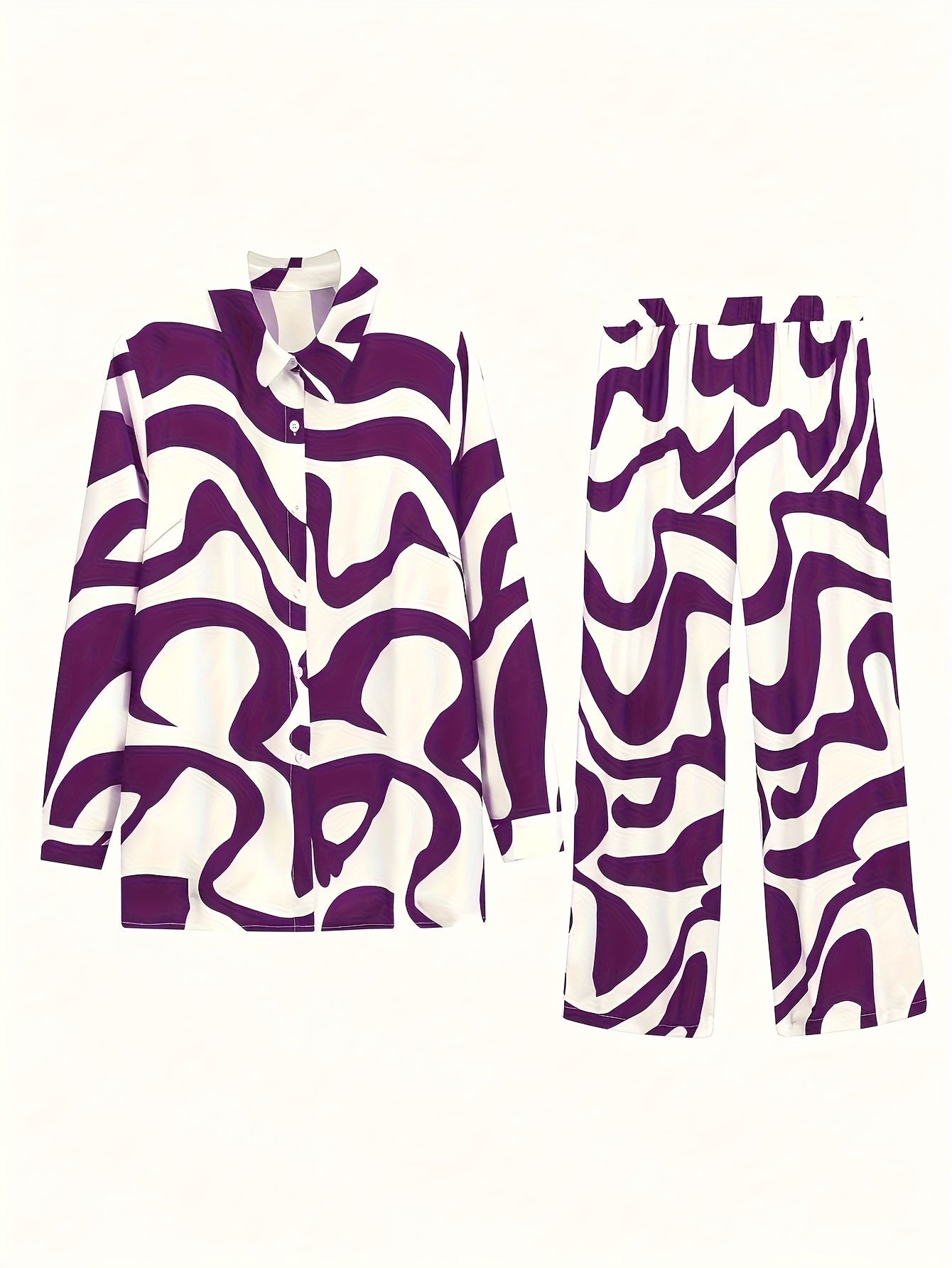 Women's Two-Piece Outfit Set - Short Sleeve 670693 detail image - detail view 6