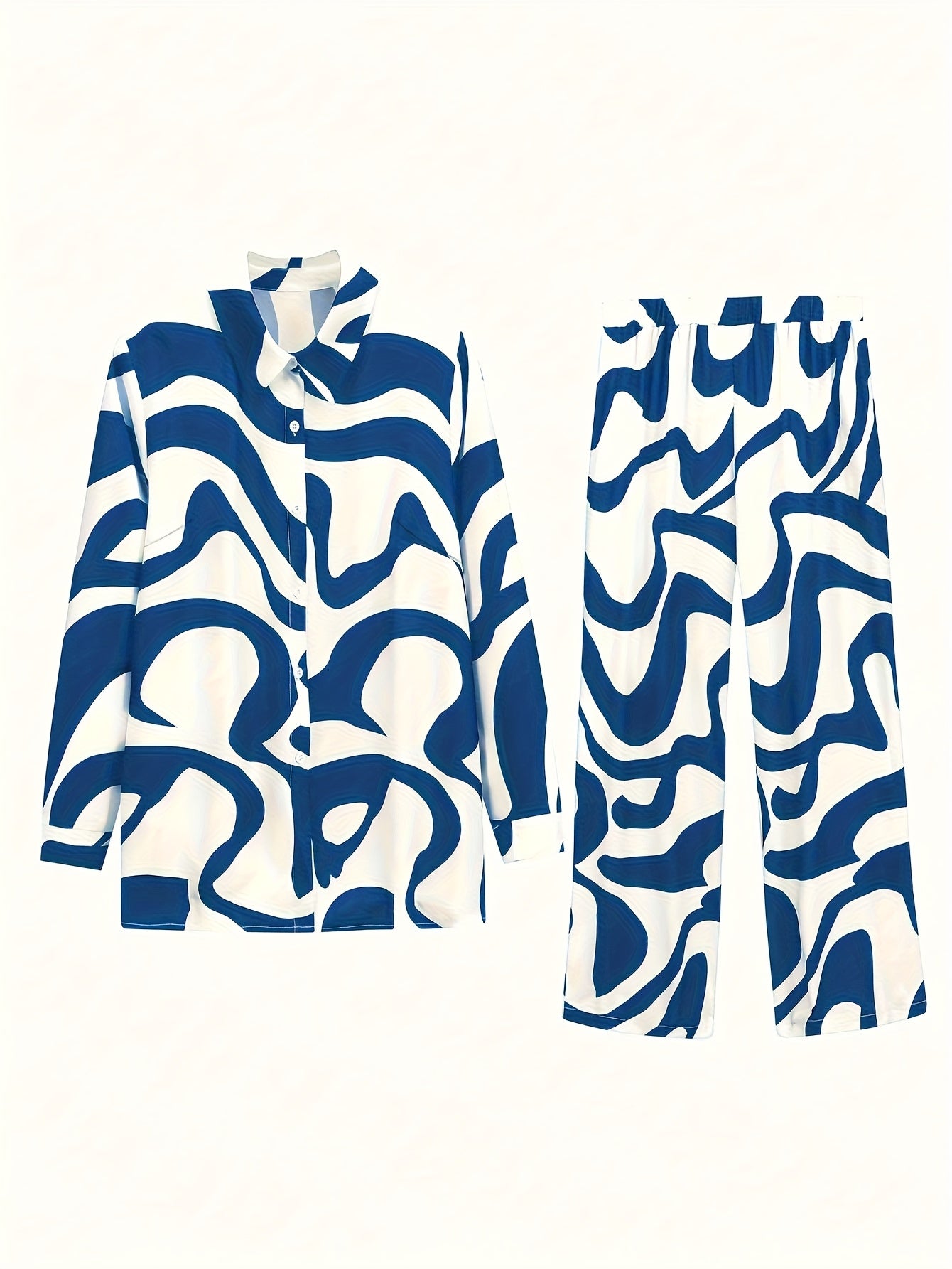 Women's Two-Piece Outfit Set - Short Sleeve 670693 detail image - detail view 7
