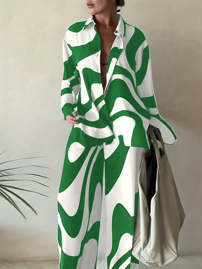 Women's Green Polyester Printed Shirt - product view 8