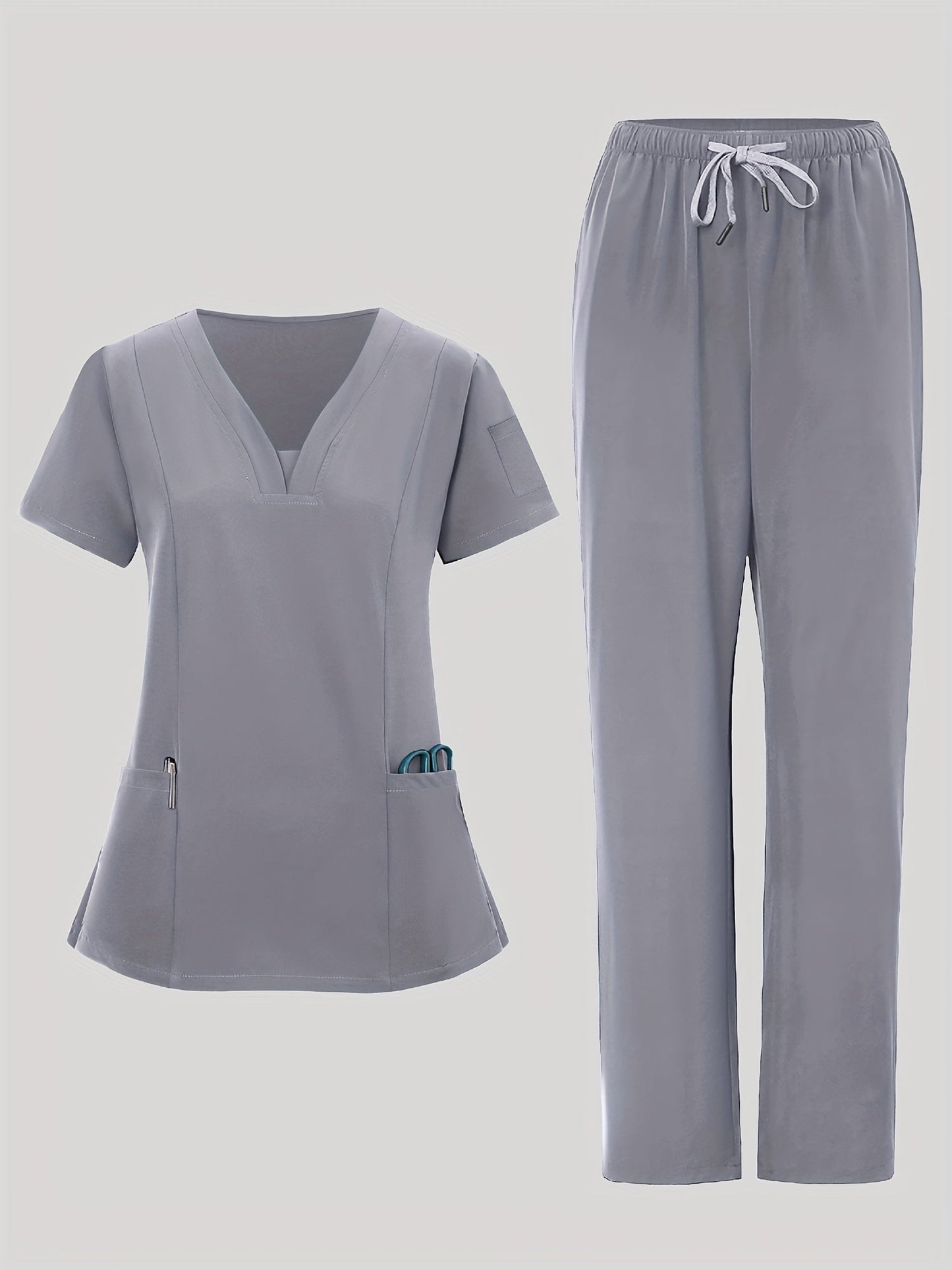 Women's Dark Green V-Neck Pants - product view 17