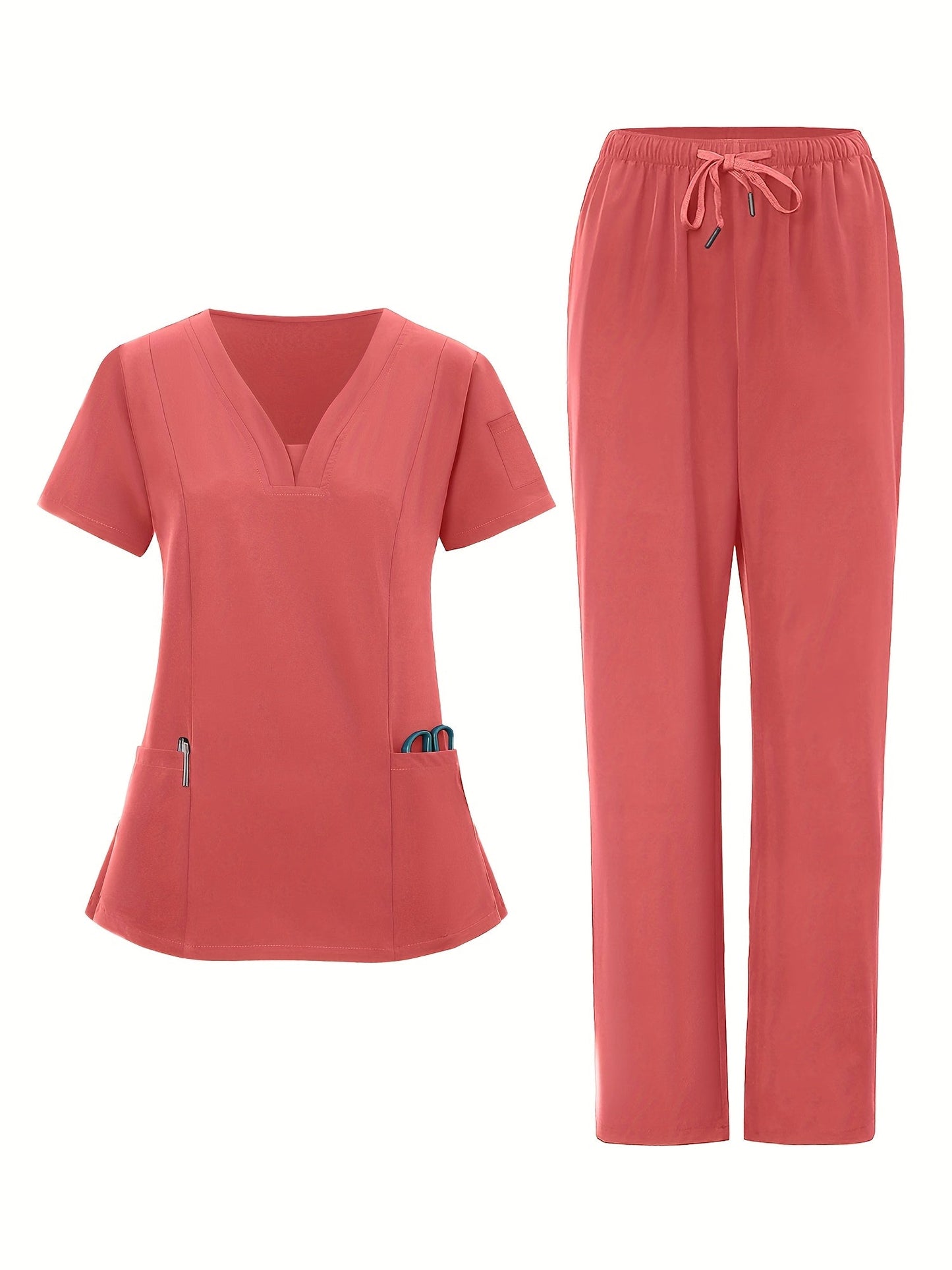Women's Dark Green V-Neck Pants - product view 37