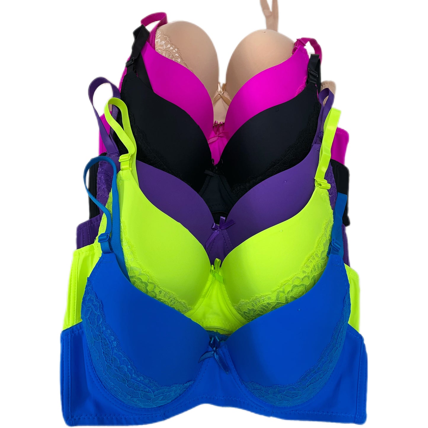 Women's Mixing Color Lace Bra - product view 5