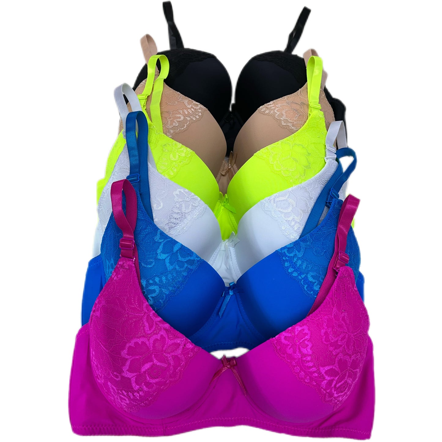 Women's Mixing Color Lace Bra - product view 7