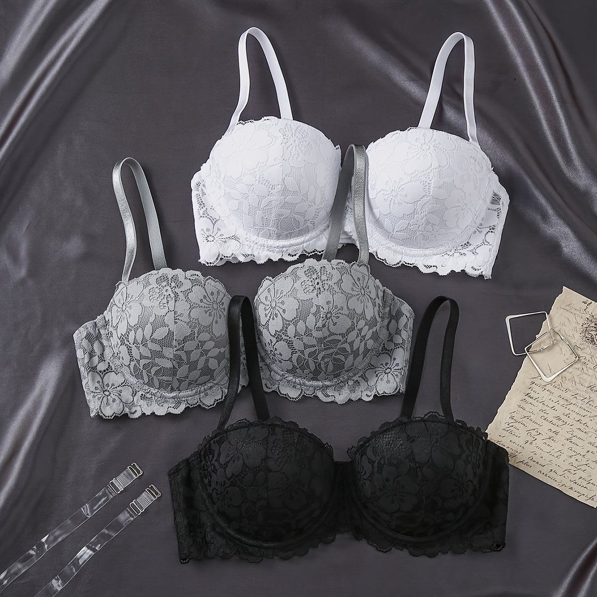 Women's V-Neck Underwire Bra - Everyday Support