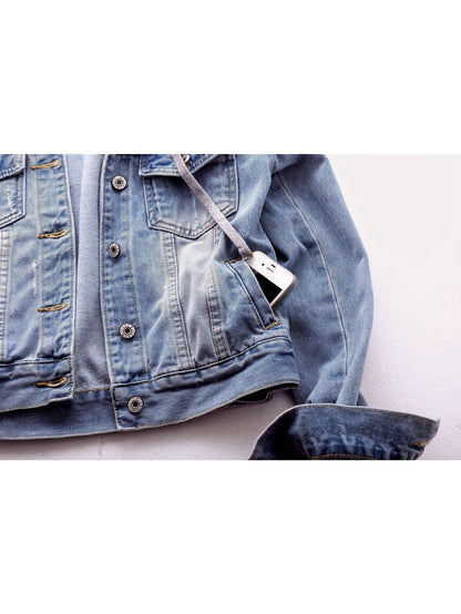 Women's Versatile Denim Pullover Jacket Everyday 453 detail image - detail view 11