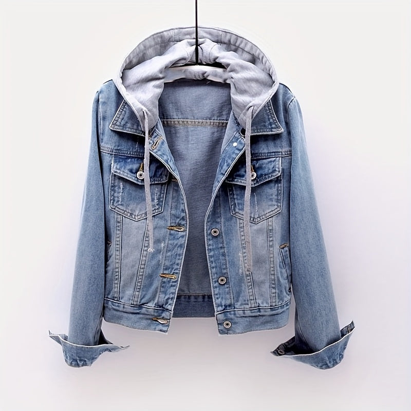 Women's Versatile Denim Pullover Jacket Everyday 453 detail image - detail view 6