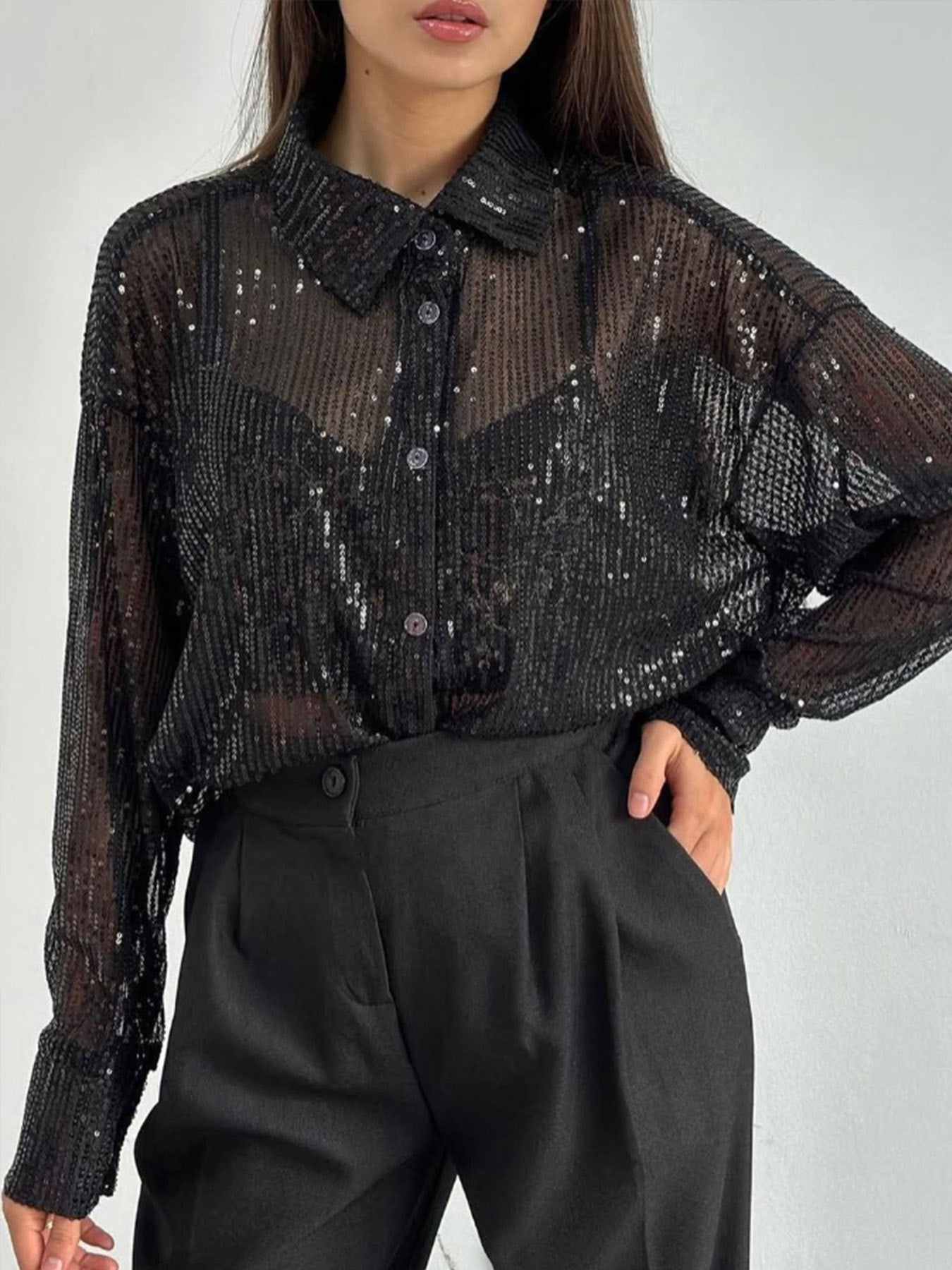 Women's Versatile Denim Pullover Jacket Weekend 453 detail image
