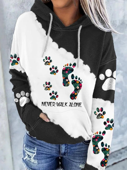 Women's Mixed colors Polyester Printed Sweatshirt - product view 4