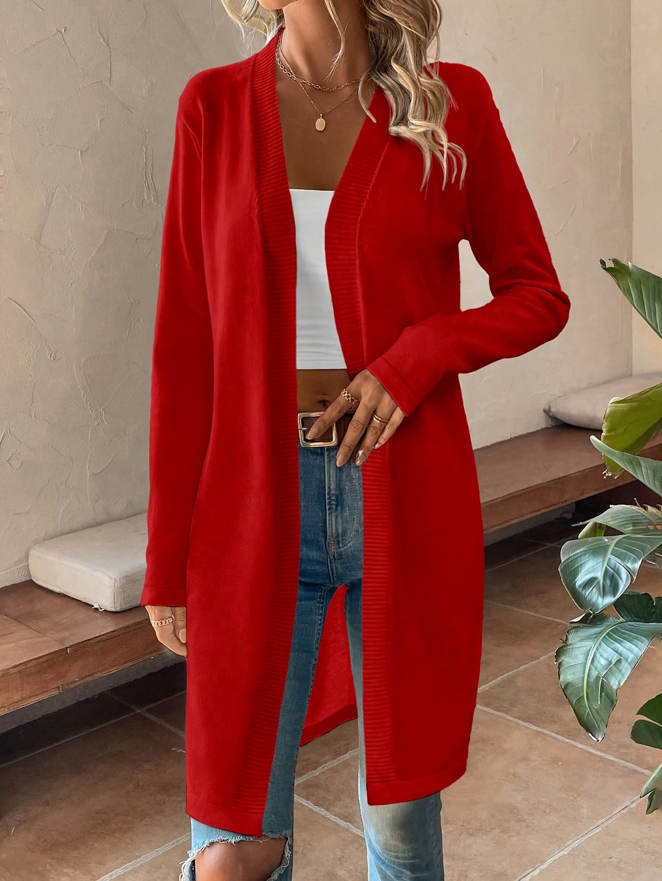 Women's Versatile Open-Front Cardigan Everyday 957 detail image - detail view 6
