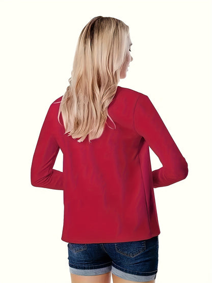 Women's Versatile Pullover Blazer Everyday 333 detail image - detail view 7
