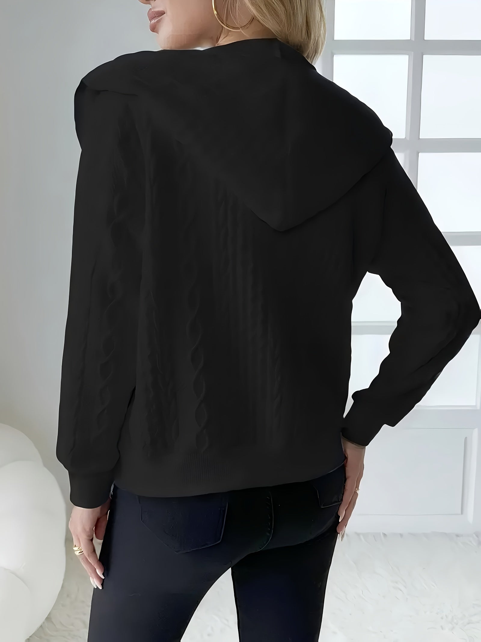 Women's Versatile Zip-Up Hoodie detail image - detail view 6