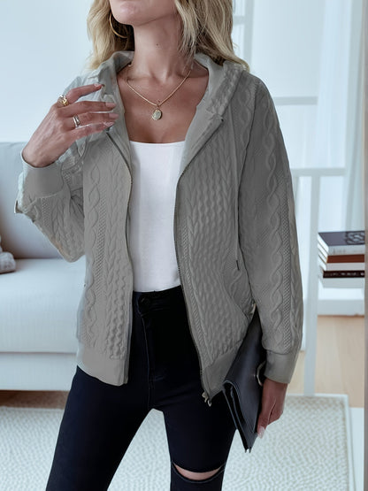 Women's Black Zip-Up Jacket - product view 13