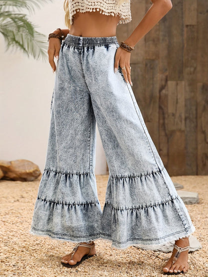 Women's Wide Leg Pants - Everyday Style 906149 detail image - detail view 3