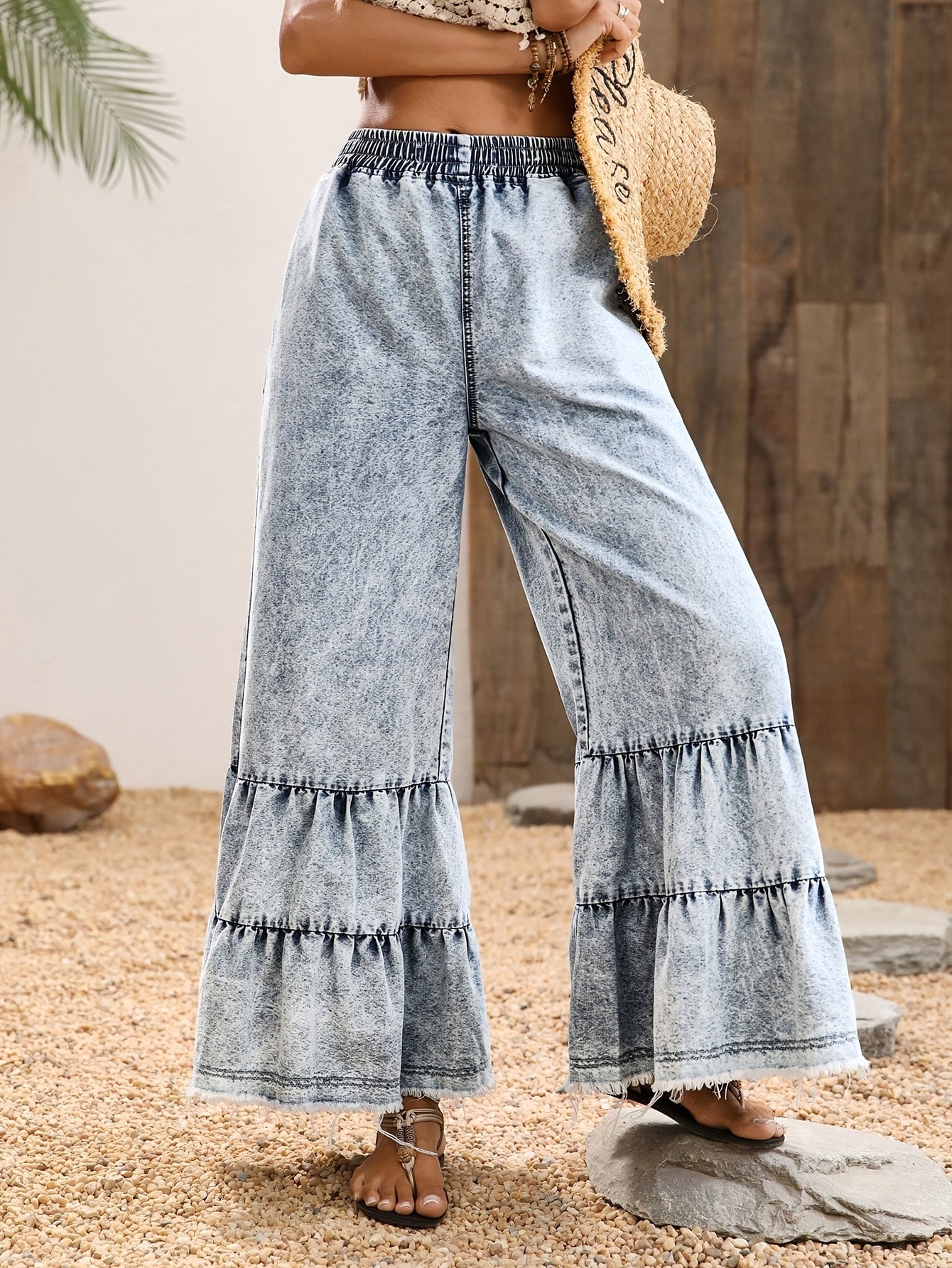 Women's Wide Leg Pants - Everyday Style 906149 detail image - detail view 5
