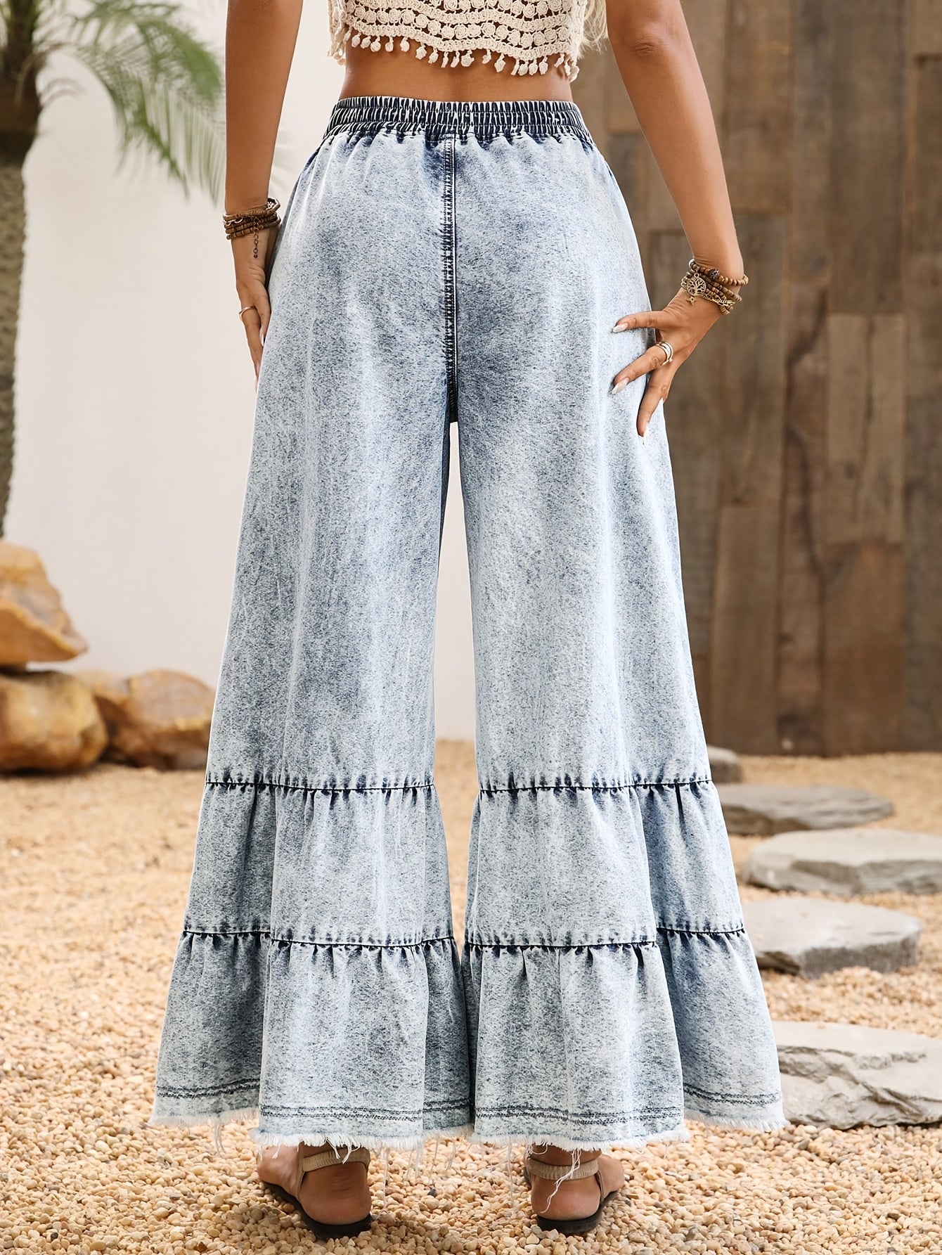 Women's Wide Leg Pants - Everyday Style 906149 detail image - detail view 8