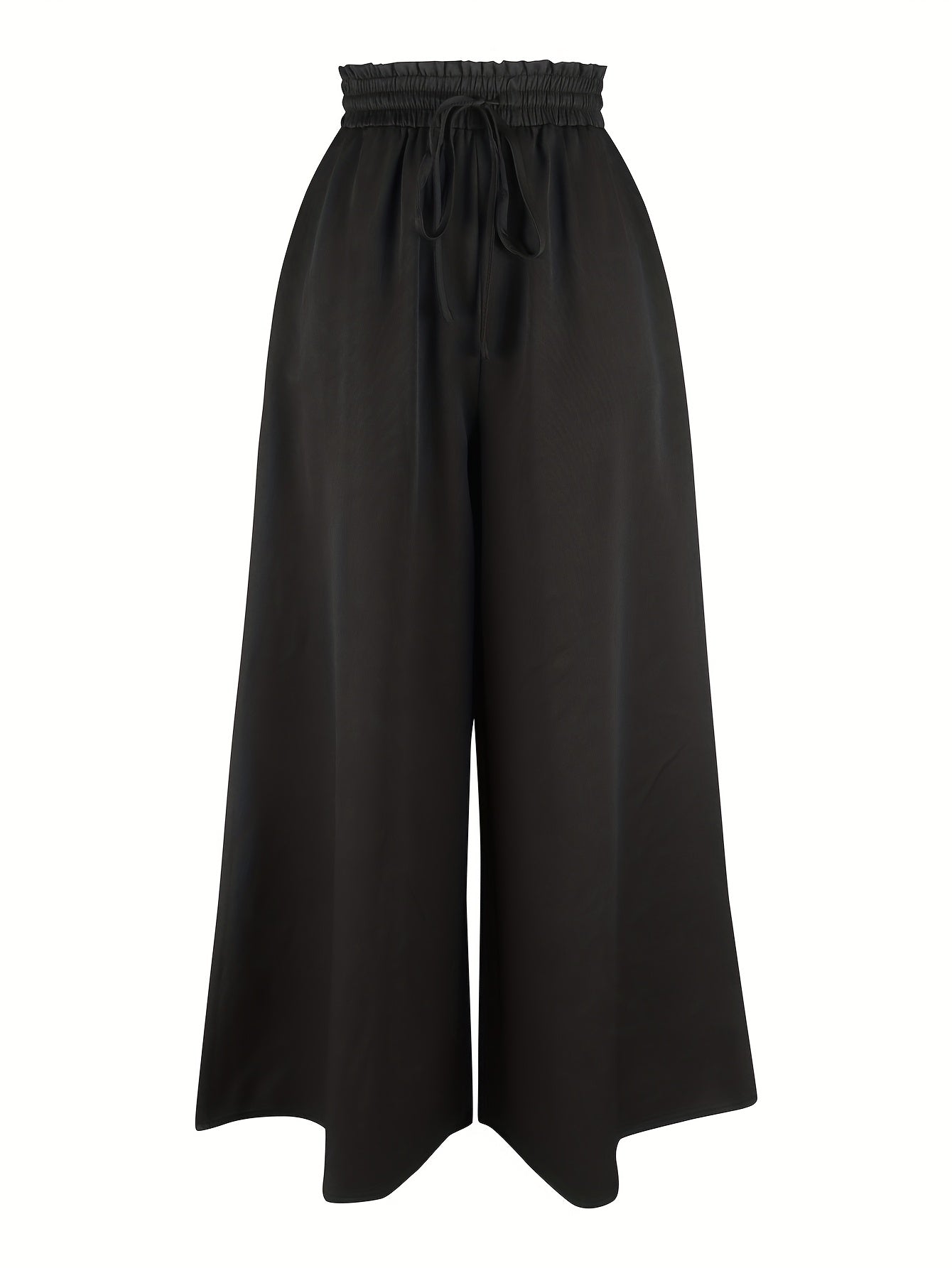 Women's Black High-Waist Wide-Leg Pants - product view 4