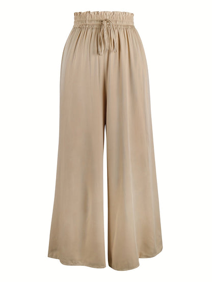 Women's Wide Leg Pants - High Waist Wide leg 89 detail image