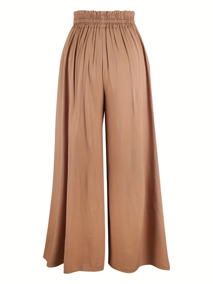 Women's Wide Leg Pants - High Waist Wide leg 89 detail image - detail view 5