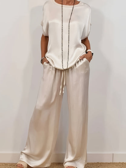Apricot Polyester Wide-Leg Pants - product view 8