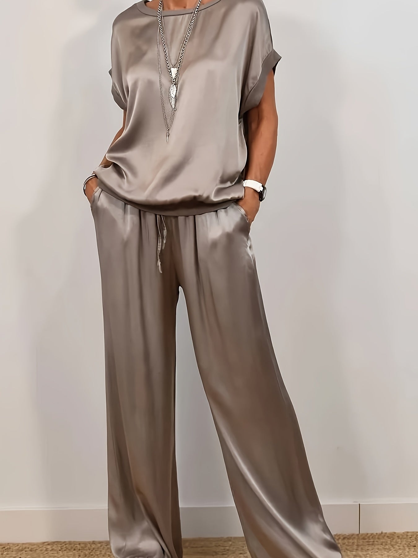 Women's Wide Leg Pants - Wide-Leg Fit 168741 detail image - detail view 8
