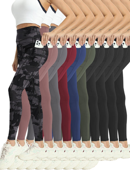 Women's Combination Two Polyester High-Waist Leggings - product view 19