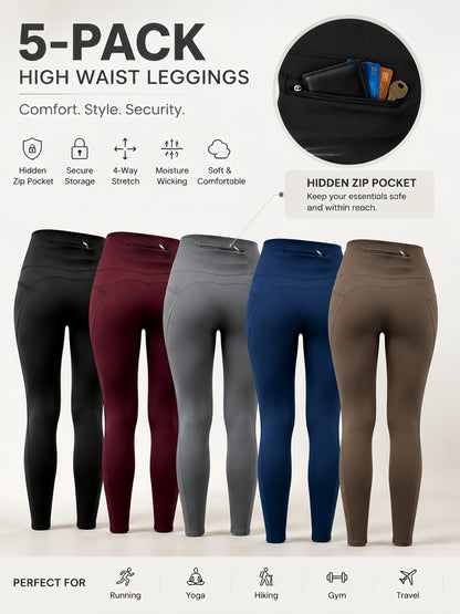 Women's Workout Leggings - Elastic Waist Stretch Fit product image