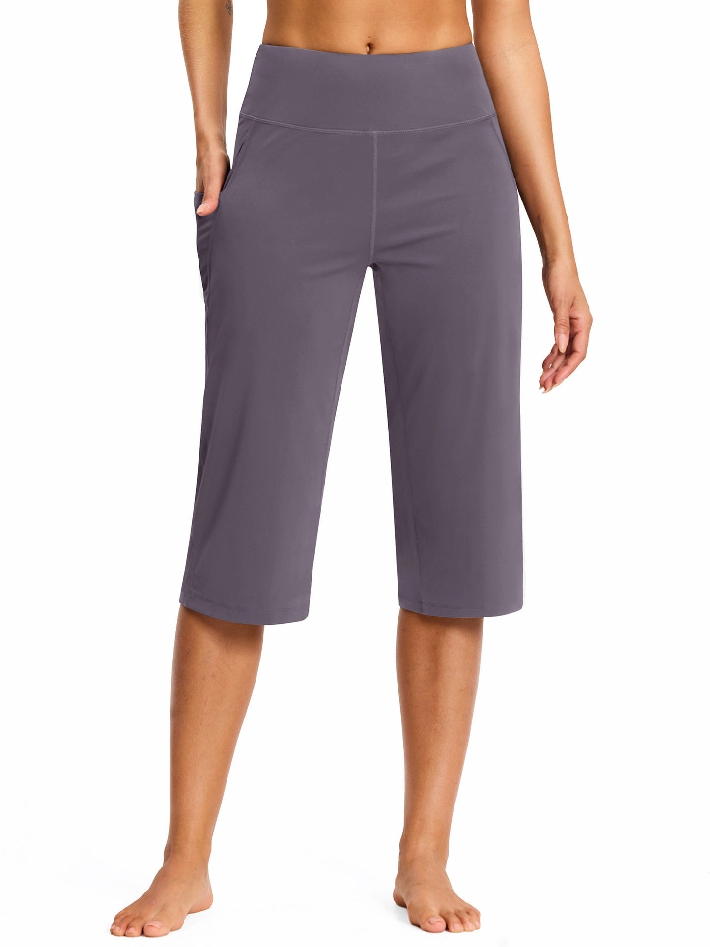 Women's Workout Pants - High Waist Relaxed fit detail image