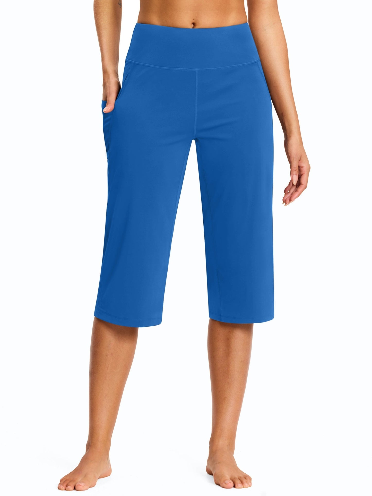 Women's Workout Pants - High Waist Relaxed fit detail image - detail view 7