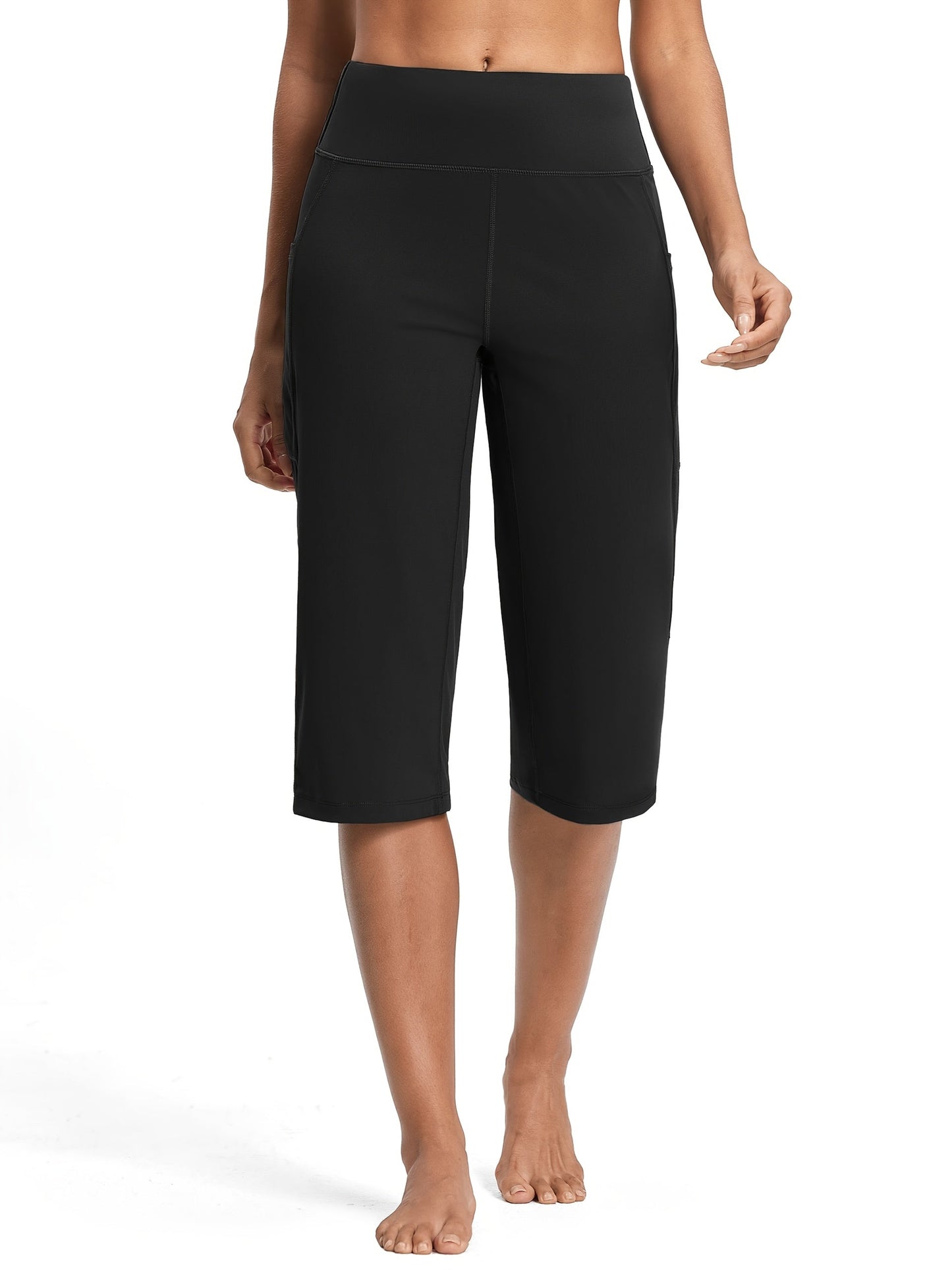 Women's Workout Pants - High Waist Relaxed fit detail image - detail view 9