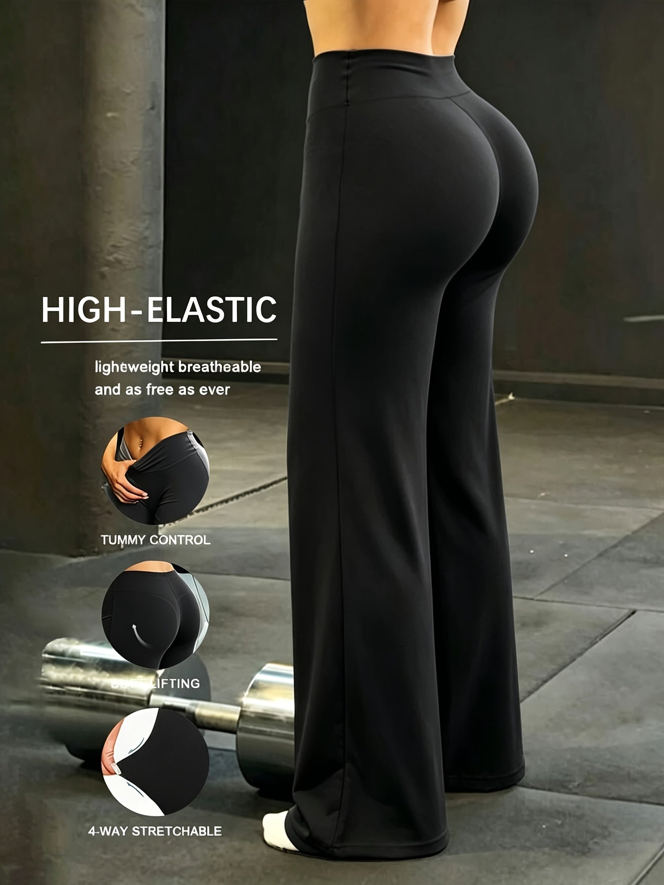 Women's Brown Polyester High-Waist Wide-Leg Pants - product view 20