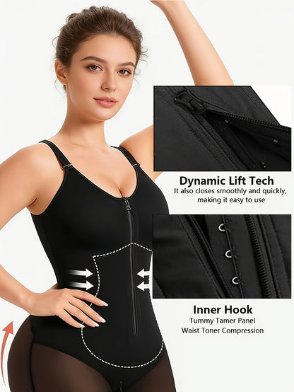 Women's Yoga Shapewear Bodysuit - Detachable Strap Body-Sculpting Shaper