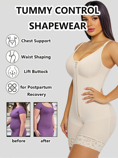 Women's Yoga Shapewear Bodysuit - Detachable Strap Body-Sculpting Shaper