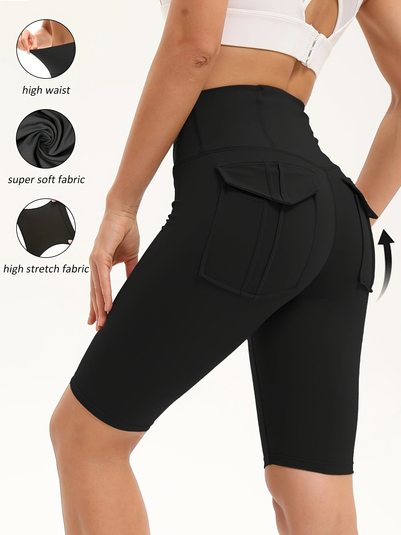 Women's Yoga Shorts - 5-Pack Fitted