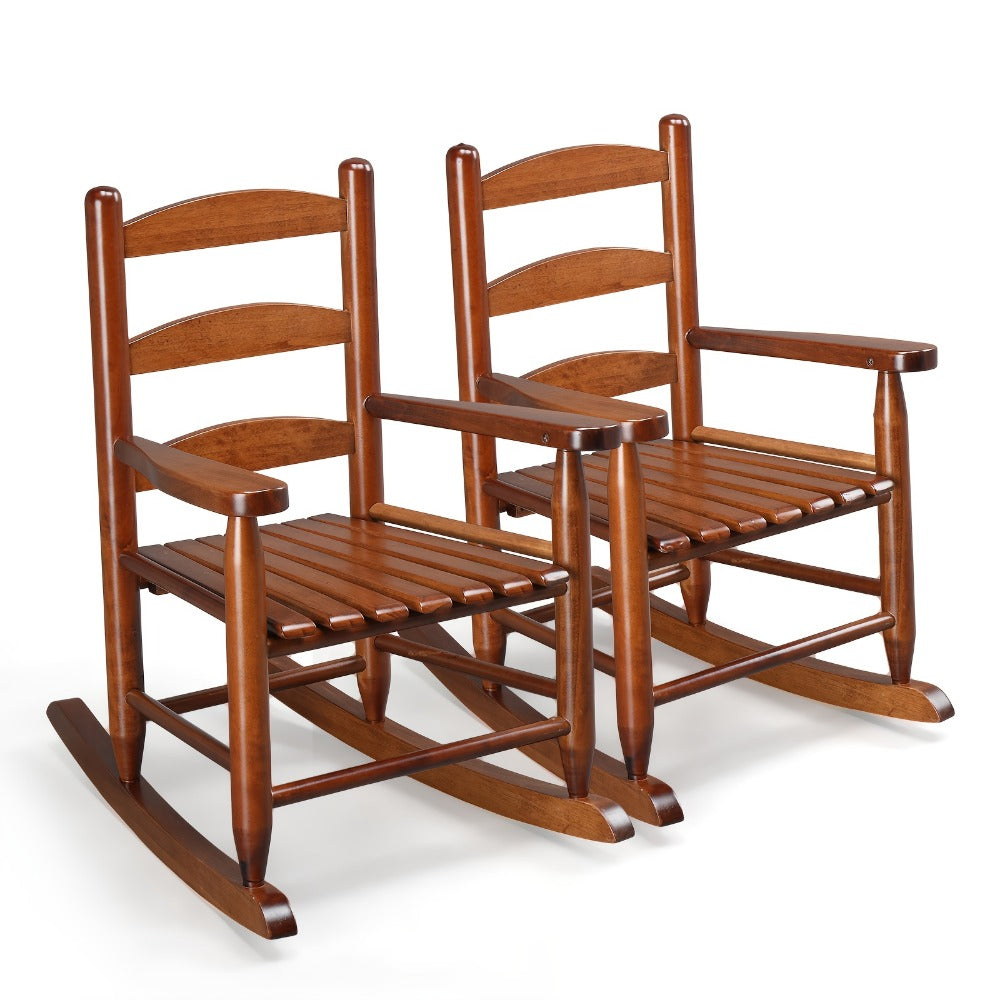 Wood Kids Rocking Chair with Armrests for Comfortable Everyday Seating detail image - detail view 10
