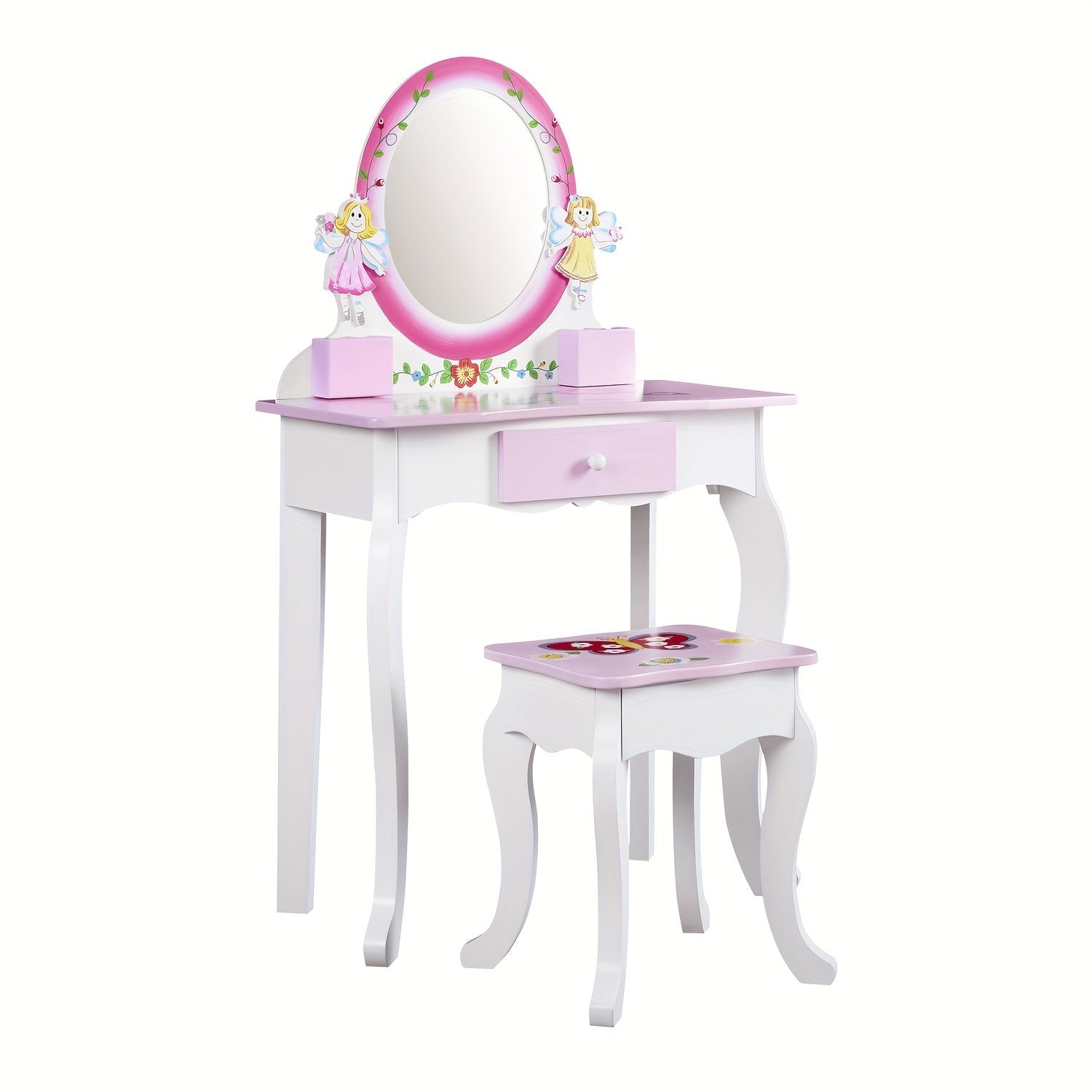 Kids Vanity Set shown in the Pink option