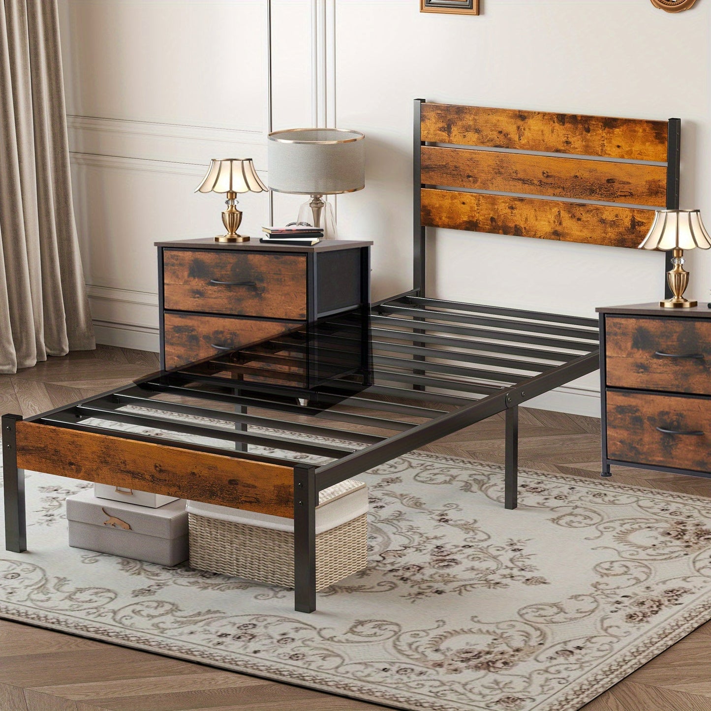 Bed Frames shown in the Twin+Bedside Table*2p option