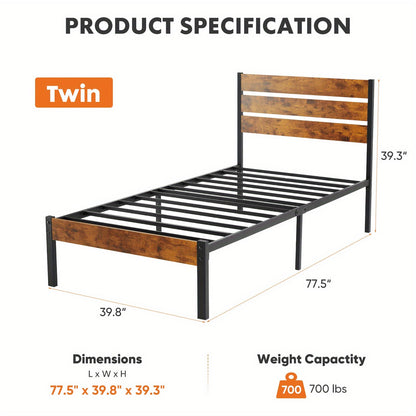 Bed Frames shown in the Twin option