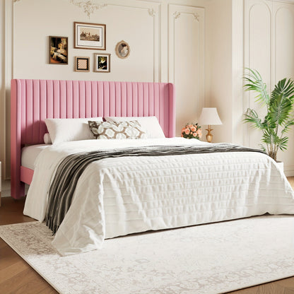 Bed Frame shown in the pink, King option