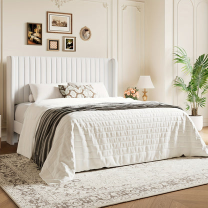 Bed Frame shown in the White, Full option